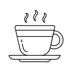 espresso cup icon, espresso cup line art - simple line art of espresso cup, perfect for espresso cup logos and icons