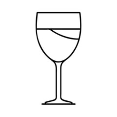 mimosa glass icon, mimosa glass line art - simple line art of mimosa glass, perfect for mimosa glass logos and icons