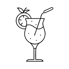 peach bellini icon, peach bellini line art - simple line art of peach bellini, perfect for peach bellini logos and icons