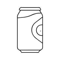 soda can icon, soda can line art - simple line art of soda can, perfect for soda can logos and icons