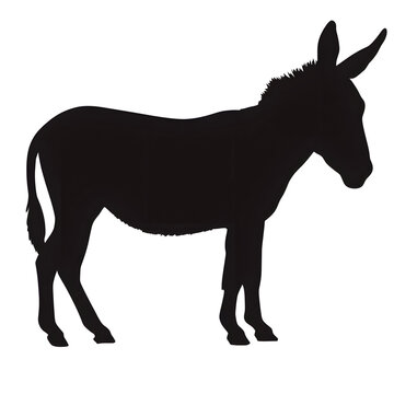 recommend clip art: donkey silhouette vector