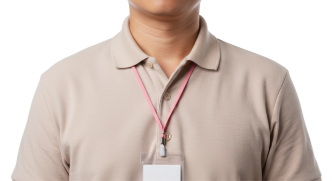 Isolated Shirt and Ids