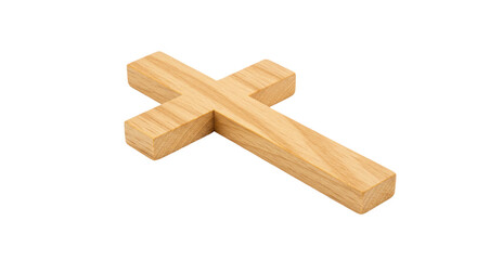 Isolated Wooden Cross