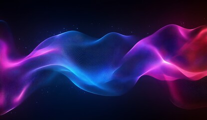 Fototapeta premium Breathtaking abstract wave composition showcasing rich colors and shimmering particles flowing gracefully : Generative AI
