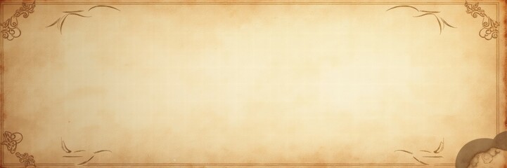 Obraz premium Vintage parchment background with delicate floral borders, perfect for invitations, certificates, or creative projects that need a classic touch.