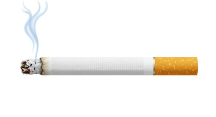 Isolated Burning Cigarette