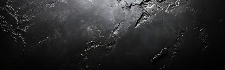 Abstract Dark Texture Background Deep Shades of Black and Gray Dramatic Lighting and Dark Surface : Generative AI