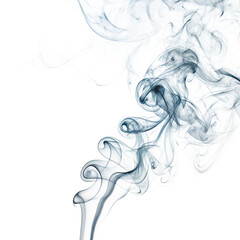  Delicate Gray Smoke Swirls on Transparent Background