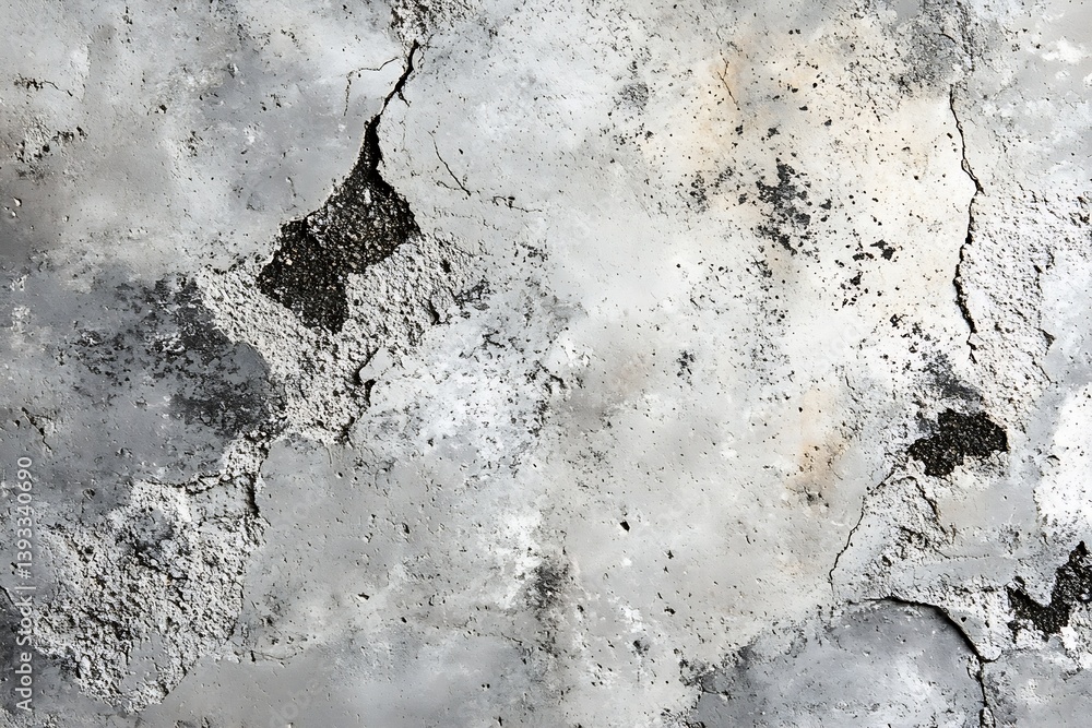Poster cracked concrete wall texture for abstract background and grunge industrial design elements : genera