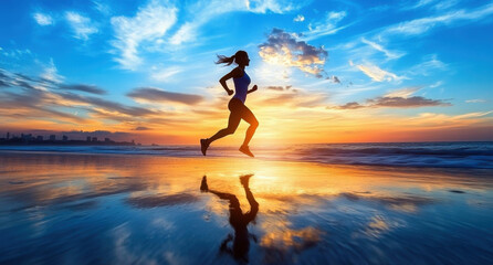 Sunset Beach Run: Embrace the Golden Hour