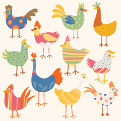 Cute vector illustration of a cartoon Easter chick, designed in a cheerful and colorful style. The artwork features a happy baby chicken, perfect for Easter-themed designs, children's products