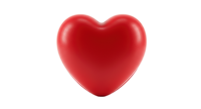 Isolated Red Heart - Powered by Adobe
