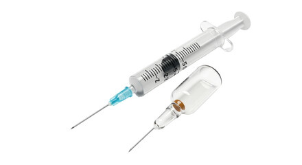 Isolated Syringe and Vial
