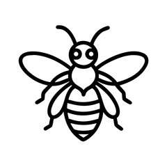 Fototapeta premium Bee Animal outline Icons