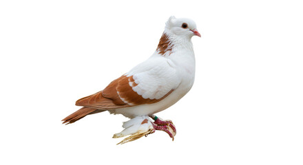 Isolated Fancy Pigeon