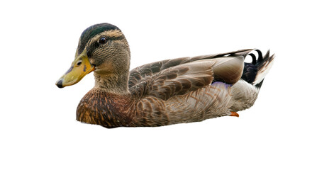 Isolated Mallard Duck