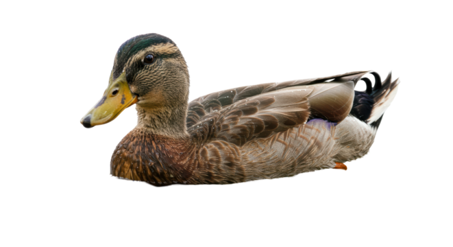 Isolated Mallard Duck
