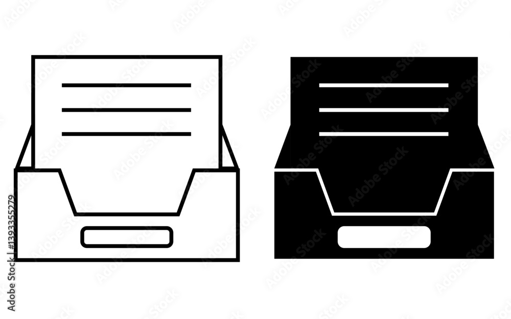 Poster folder with papers icon vector editable vector folder with papers icon