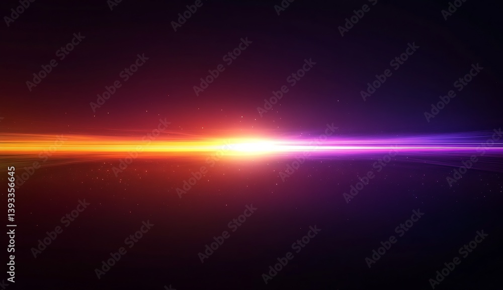 Fototapete Mesmerizing abstract image featuring a radiant glowing line of light that conveys a sense of motion and energy : Generative AI