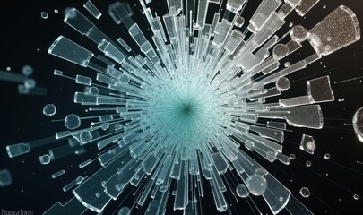 An abstract representation of dynamic movement and energy, perfect for technology, science, and creative projects.