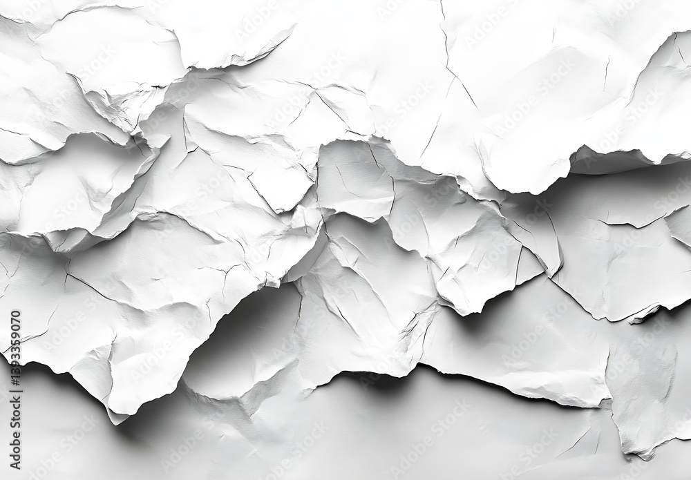 Aufkleber abstract white paper texture background crumpled and rough surface detail for design and creative pr