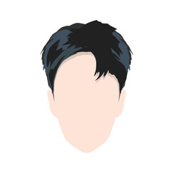 handsome young man's face without background