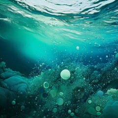 Obraz premium underwater world background