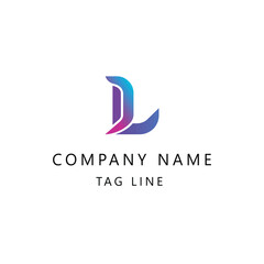 company logo vector L letter design template
