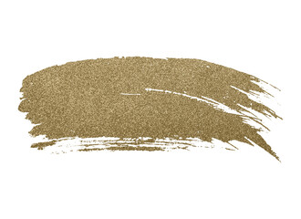 Pile desert sand isolated on white background, top view