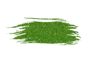 Green brush stroke paint watercolor isolated on a white background. Color bubble.