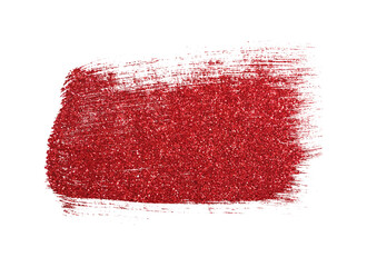 Red grunge brush strokes watercolor paint