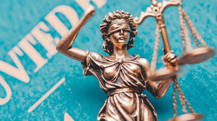 Themis in Bronze: A Symbol of Justice and Impartiality, Design for Legal Print