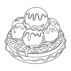 hand drawn vector illustration of apple