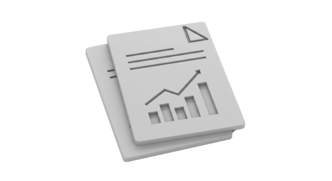 Isolated Business Report Graph Illustration Statistics Analysis