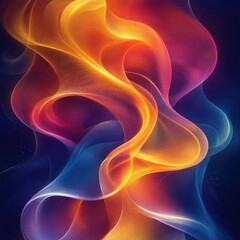 Obraz premium Abstract swirling, vibrant colors in dynamic motion