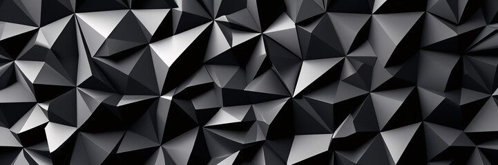 Fototapeta premium Black Abstract Geometric Background