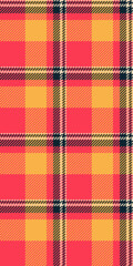 Vibrant coral and gold plaid pattern.  Perfect for textile design, fashion, or website backgrounds.  This cheerful, energetic design evokes warmth and style.