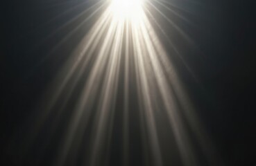 Bright sun rays isolated on black background for design overlay. Light beams shine. Sunshine effect. Sunflare with sparkle. Warm sunlight with beams of light. Perfect for graphic design.