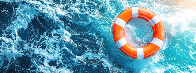 sea lifebuoy water safety rescue marine life ring lifesaver ship. cruise sea lifebuoy water boat buoy ferry lake insurance help river travel coast ocean lifeline passenger safe drown orange railing