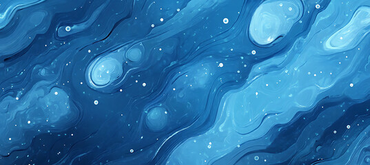 Water droplets on a blue background, vector illustration. Water drop texture background.