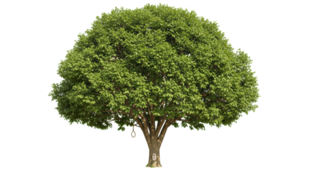 Isolated Tree with Noose Tragedy Symbol
