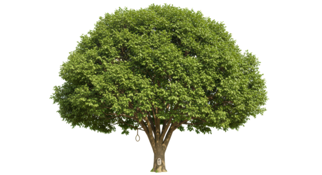 Isolated Tree with Noose Tragedy Symbol