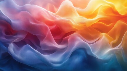 Obraz premium Vibrant flowing fabric