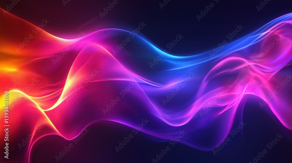 Poster an artistic display of vibrant colors and flowing lines create a mesmerizing, abstract design.