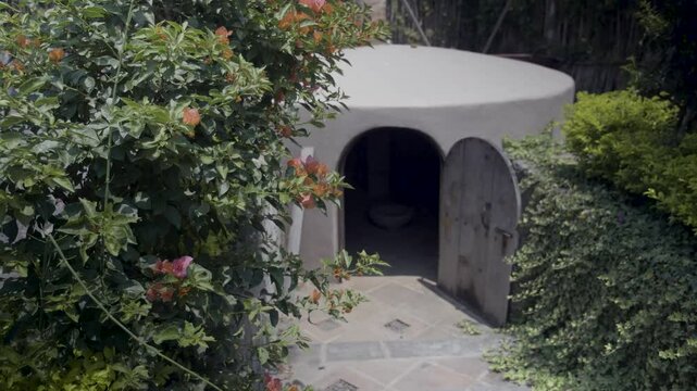 outside of an Temazcal in Guatemala