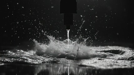 Obraz premium Water Splashing from Faucet