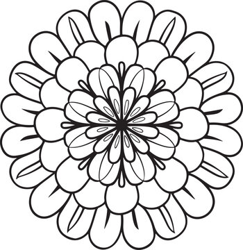 symmetrical, detailed mandala design featuring a layered flower pattern.mandala design, mandla vector,mandala