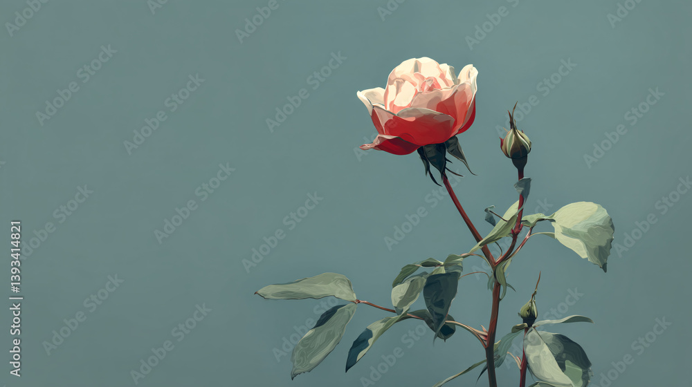 Poster a rose has been engineered to display a video of its own developmentfrom bud to bloomon its petals.