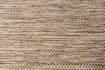Macro Texture of Light Woven Jute Fabric