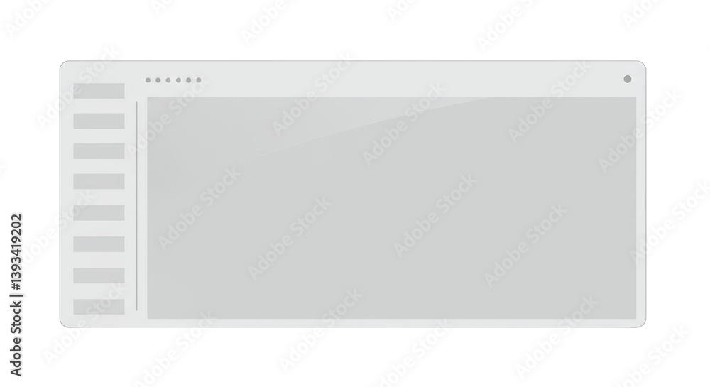 Poster isolated blank website template for mockup and design